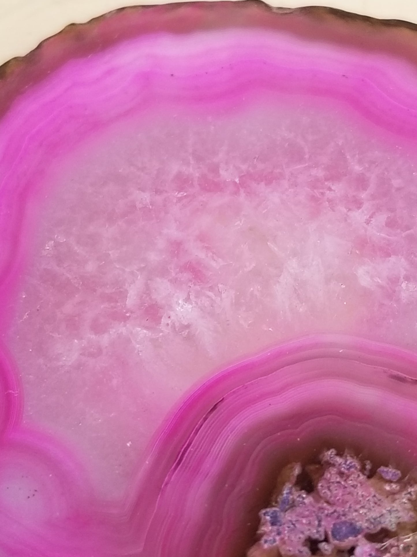 Pink Agate Slice 2
