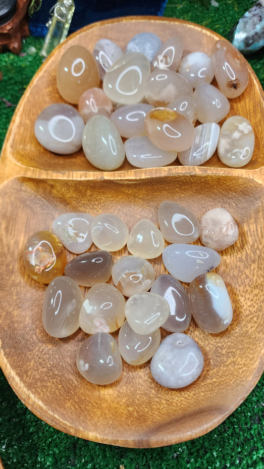 Flower Agate Tumbles