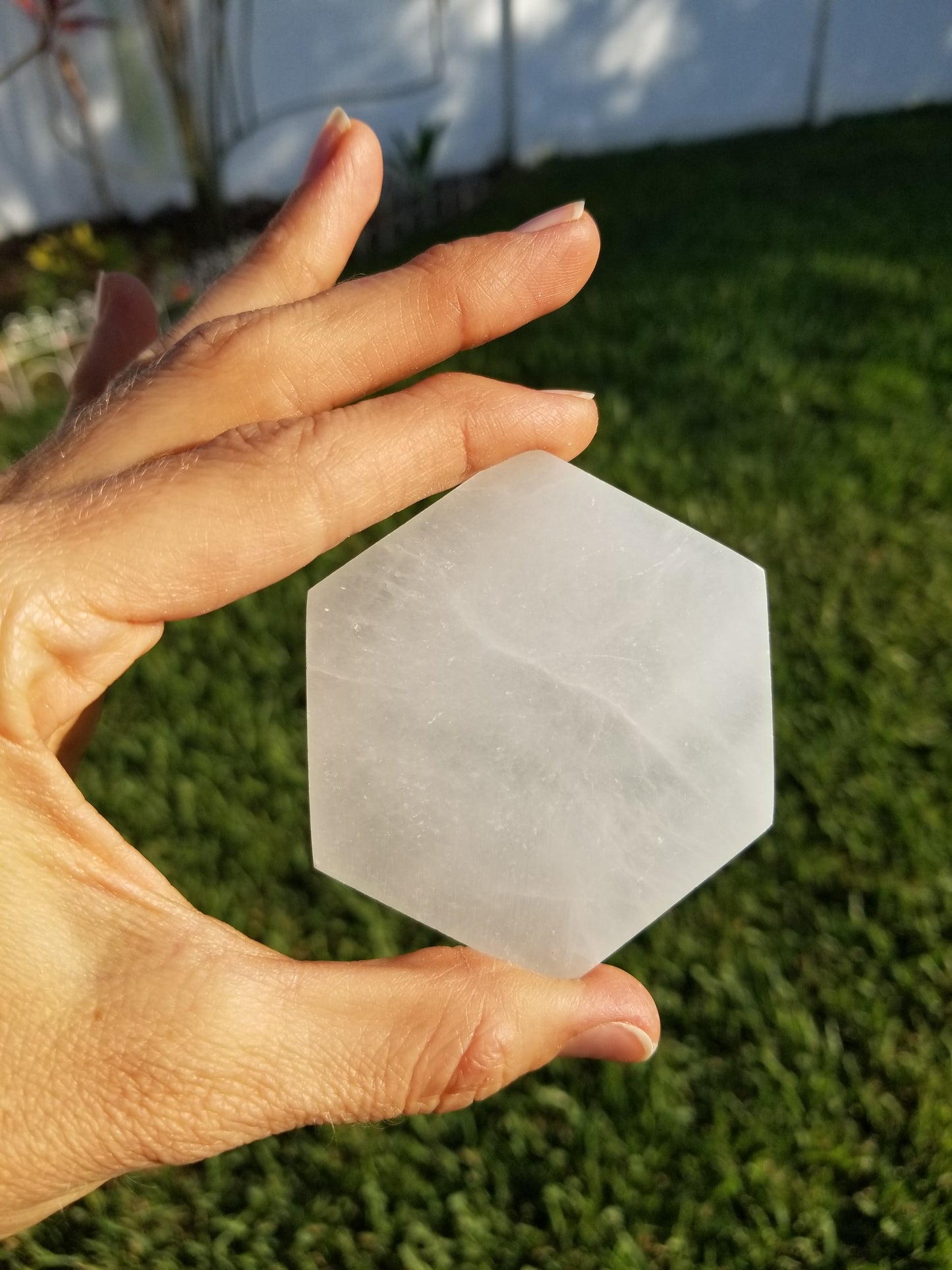 Crescent Moon Selenite/Satin Spar Plates