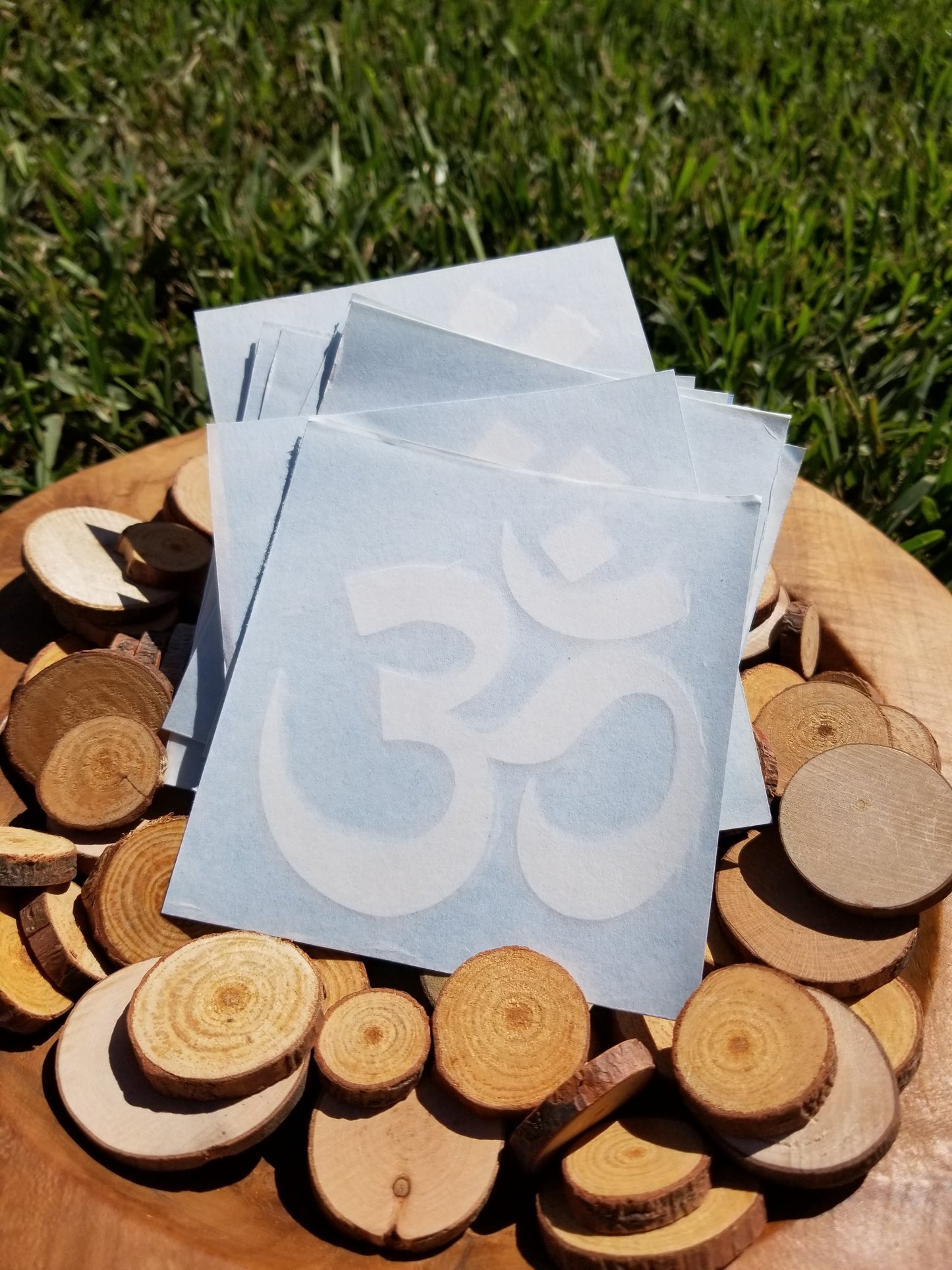Vinyl 'Om' Symbol Stickers