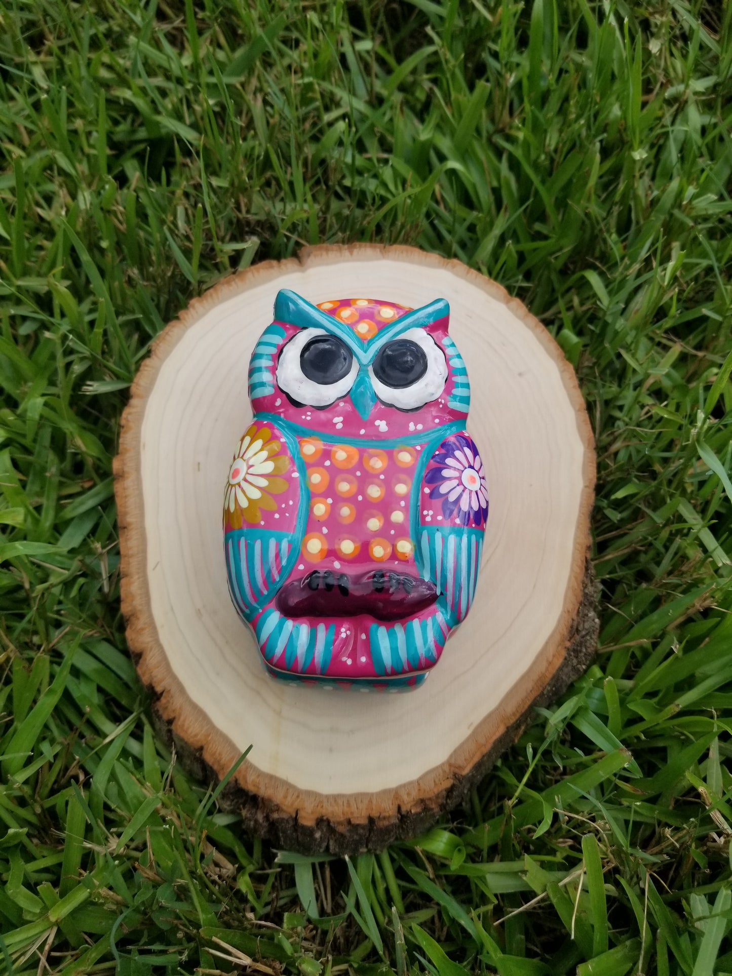 Clay Peacock & Owl Keepsake Boxes