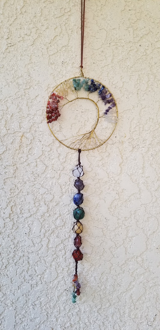 Large Gold Tree of Life (Crystal Decor Hanger)