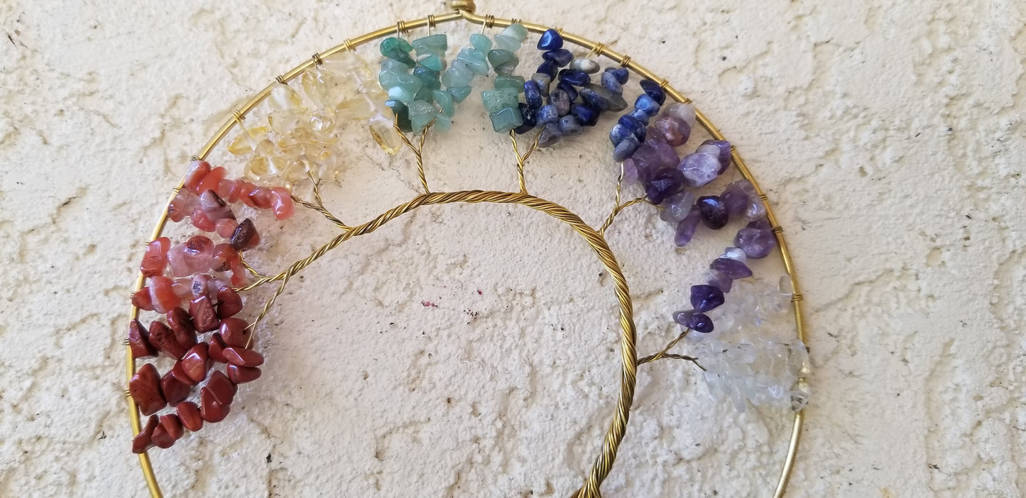 Large Gold Tree of Life (Crystal Decor Hanger)