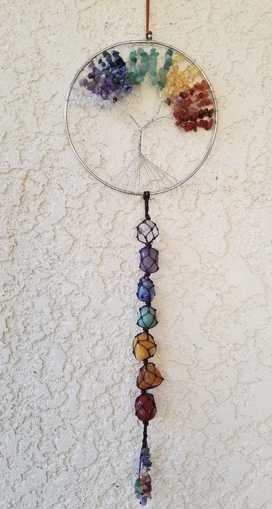 Large Silver Tree of Life (Crystal Decor Hanger)