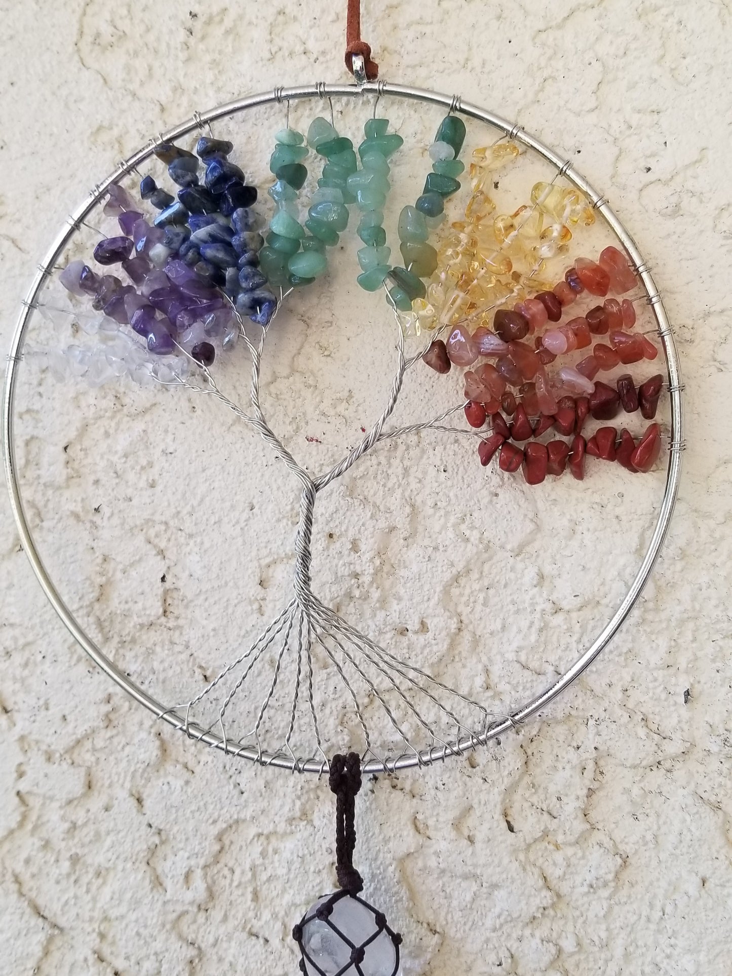 Large Silver Tree of Life (Crystal Decor Hanger)