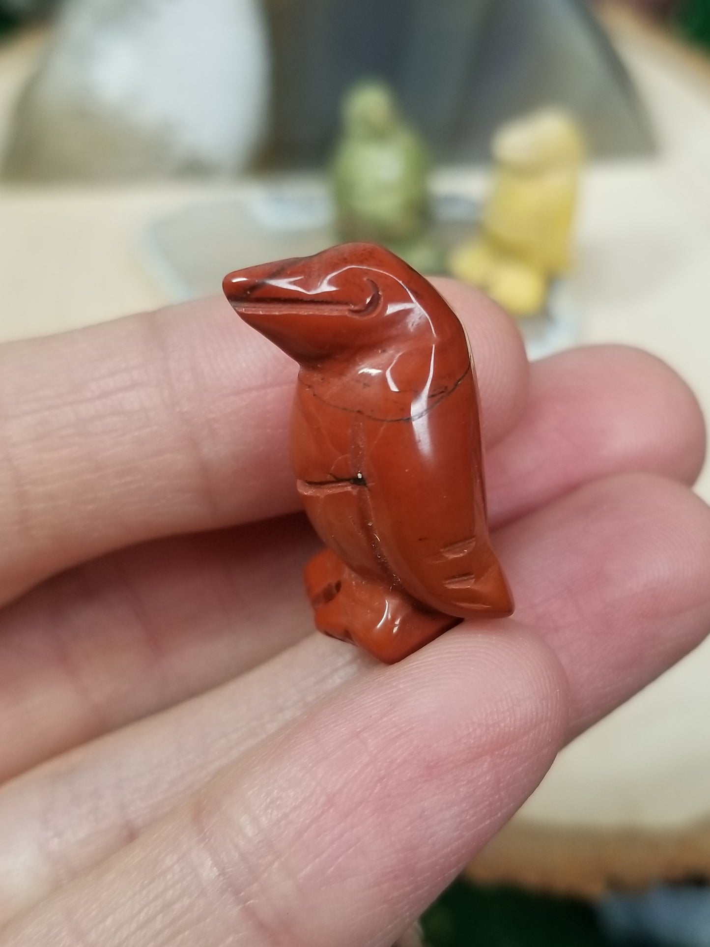 Carved Crystal Penguins