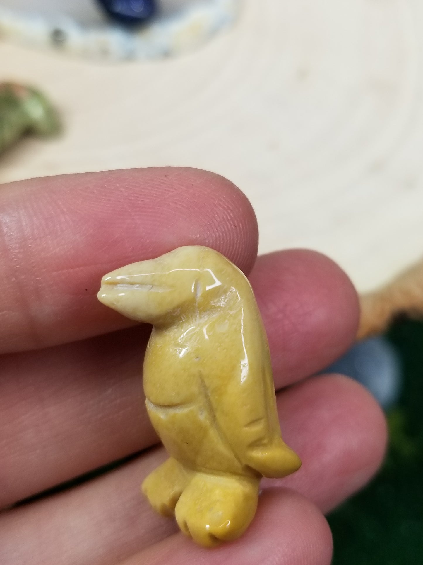 Carved Crystal Penguins