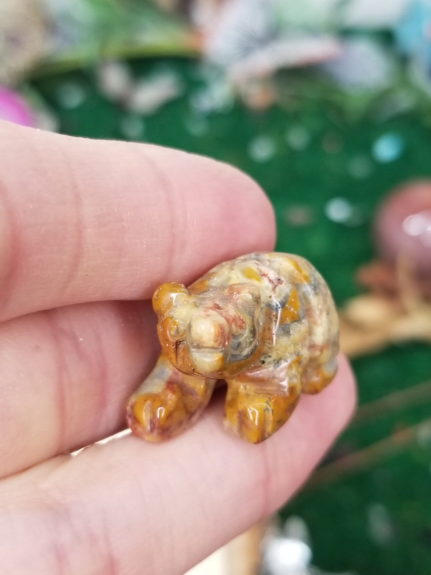 Carved Crystal Bears