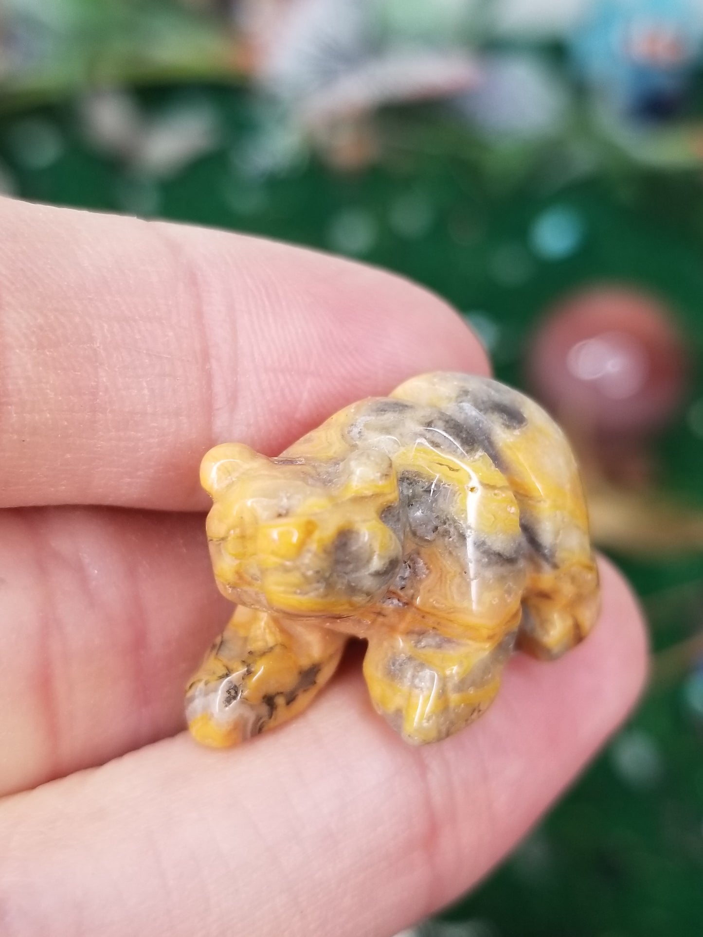 Carved Crystal Bears