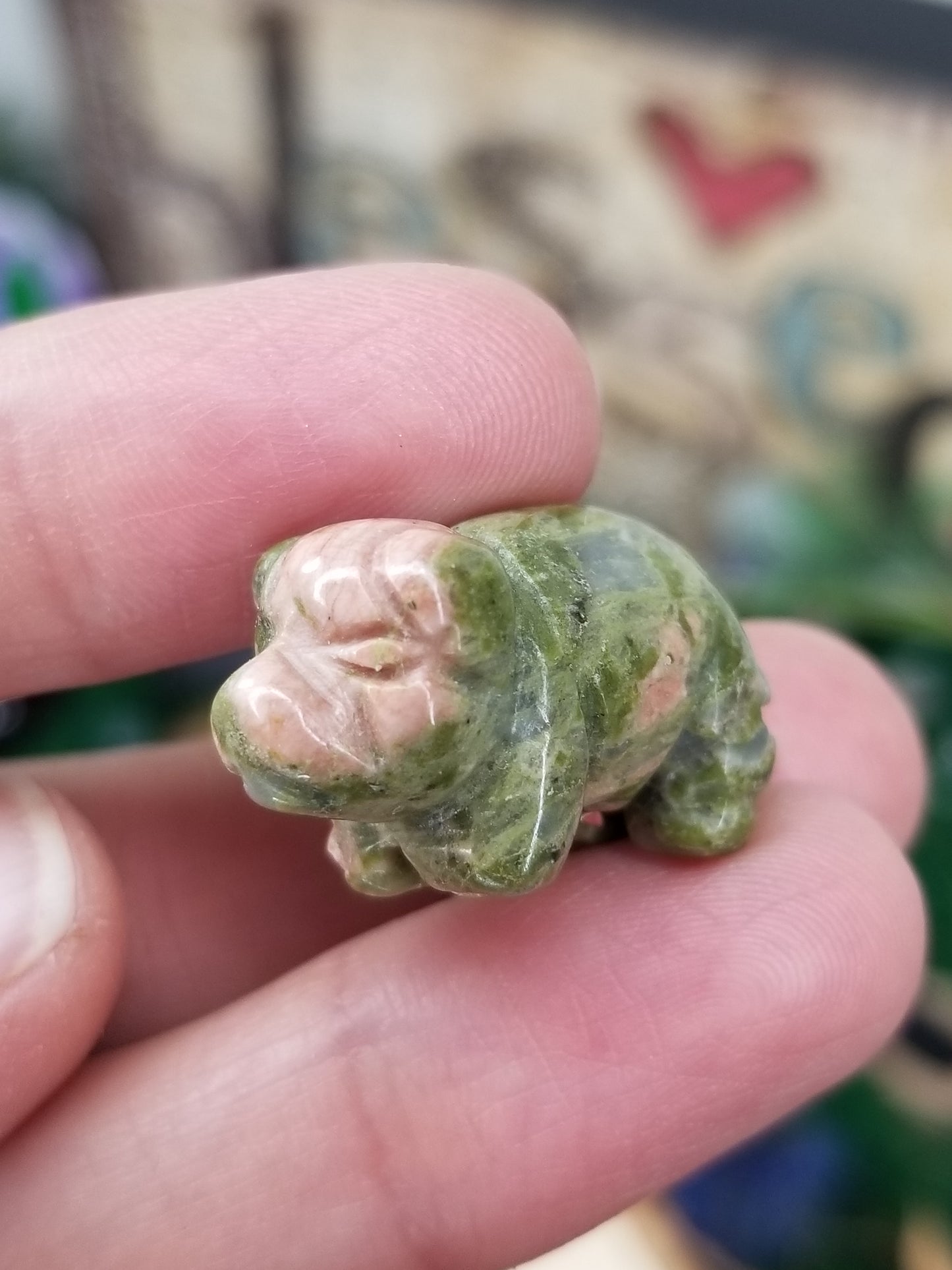 Carved Crystal Pigs