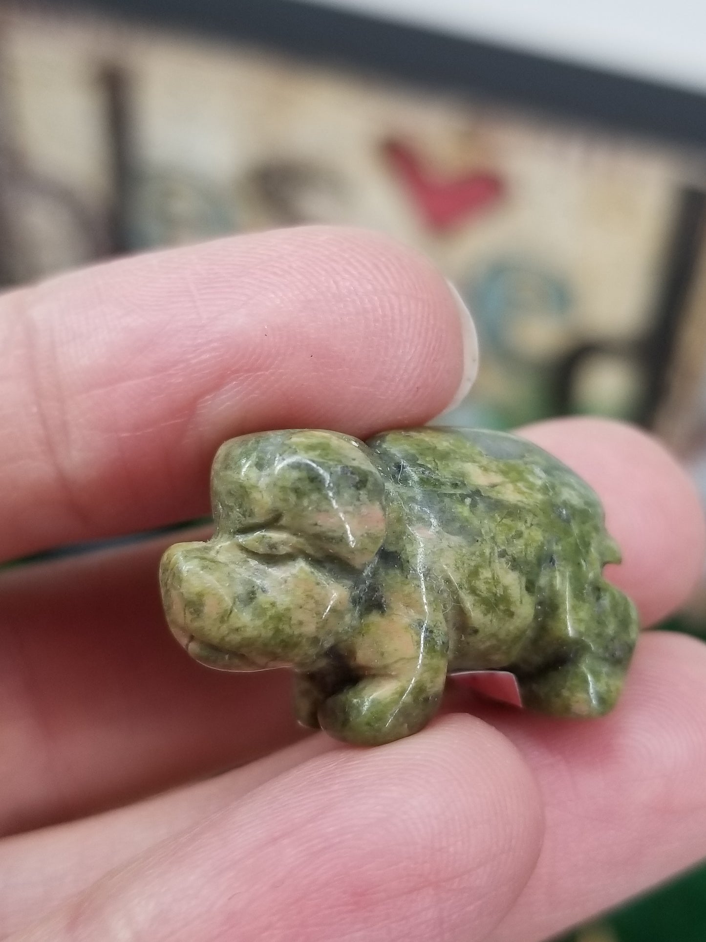 Carved Crystal Pigs
