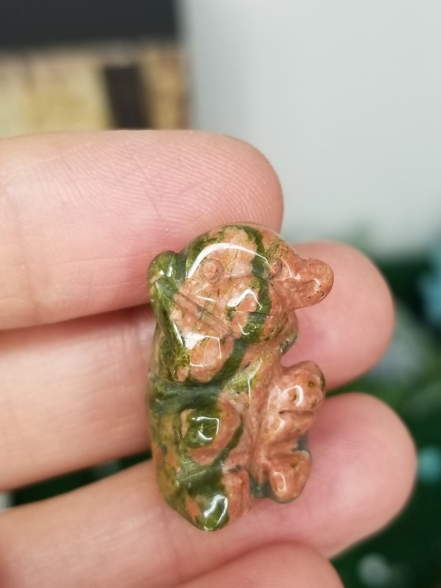 Carved Crystal Monkey