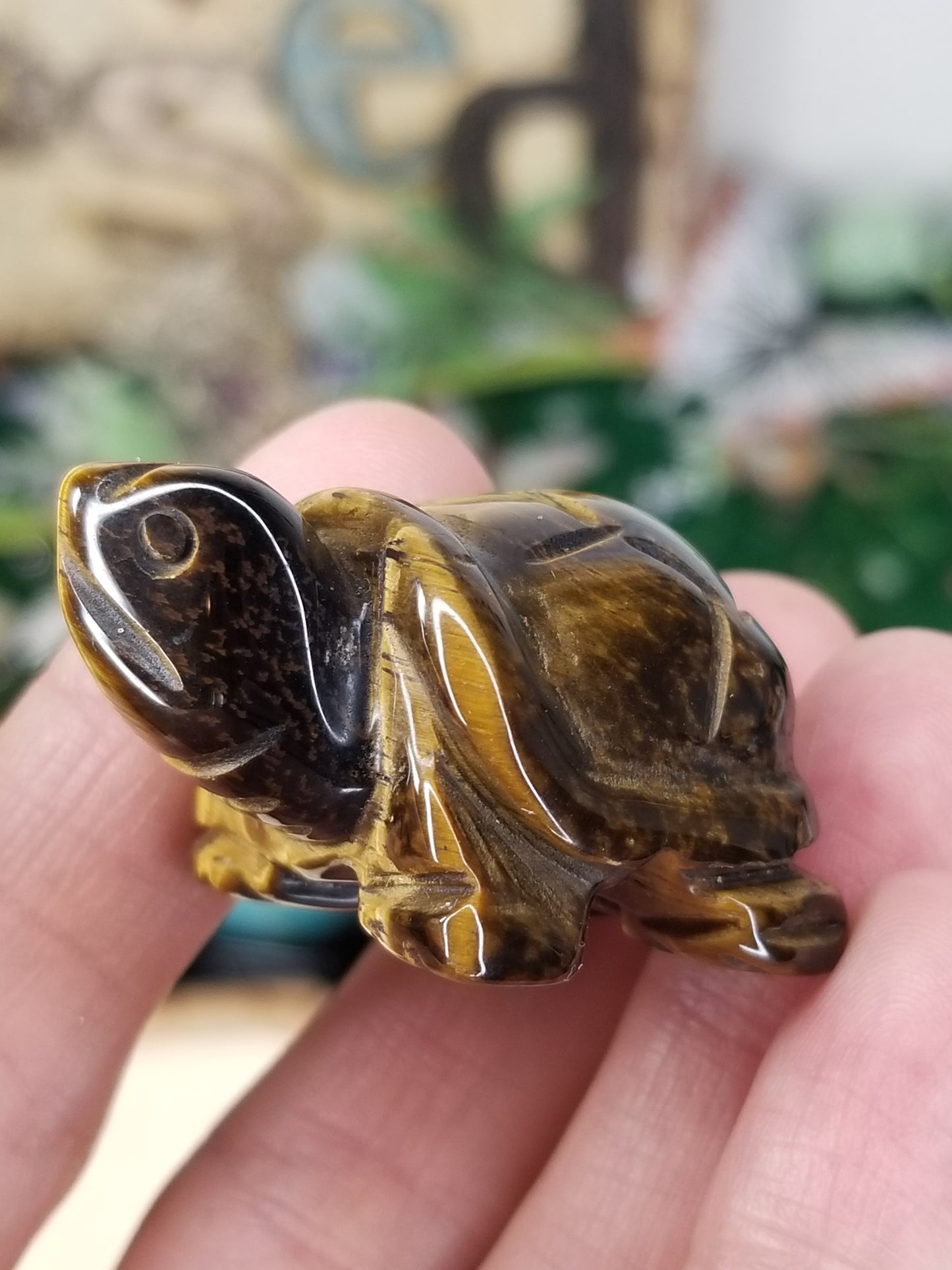 Carved Crystal Turtles