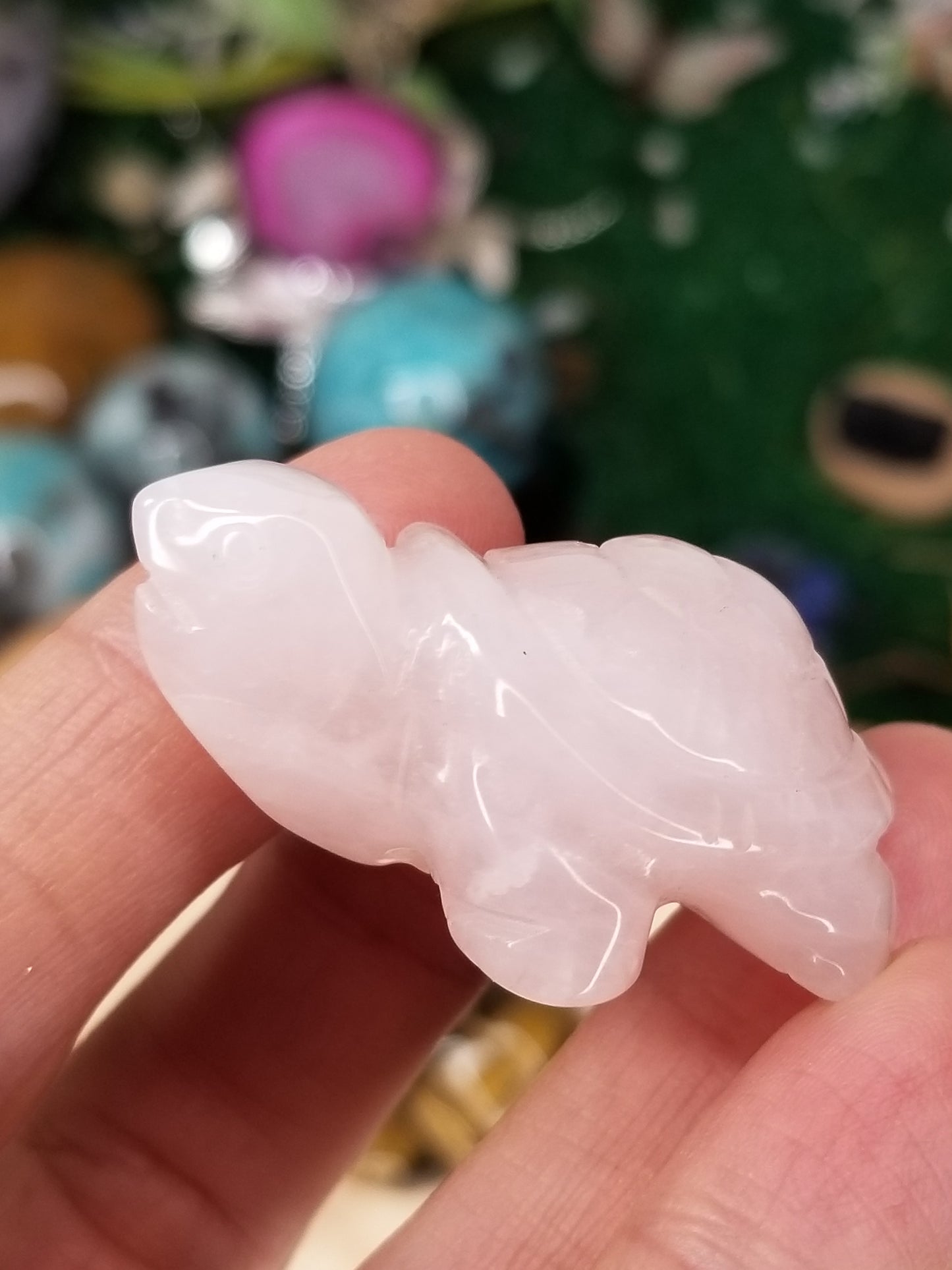 Carved Crystal Turtles