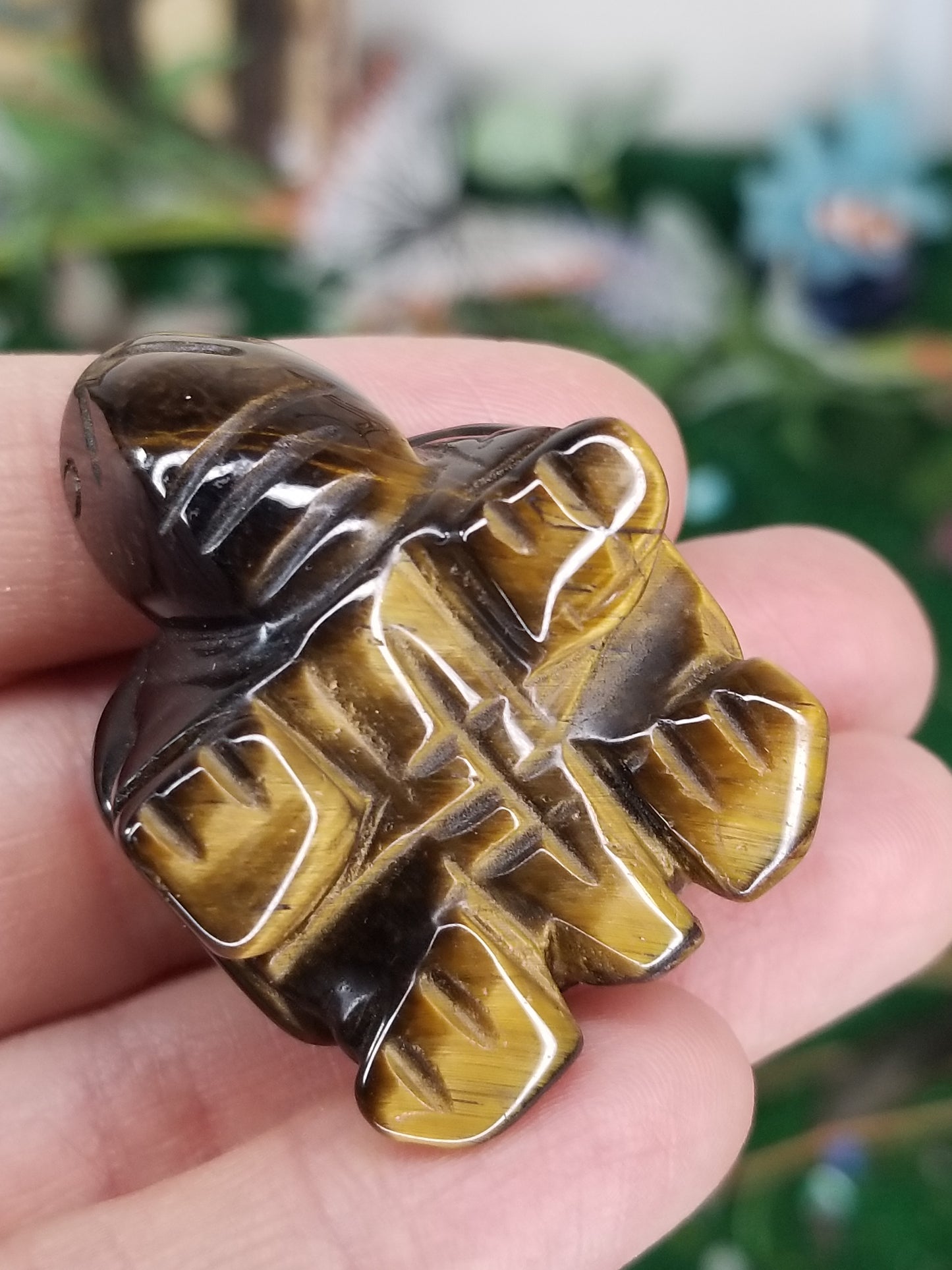 Carved Crystal Turtles