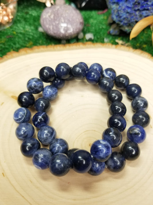 Sodalite Beaded Bracelets (10mm)