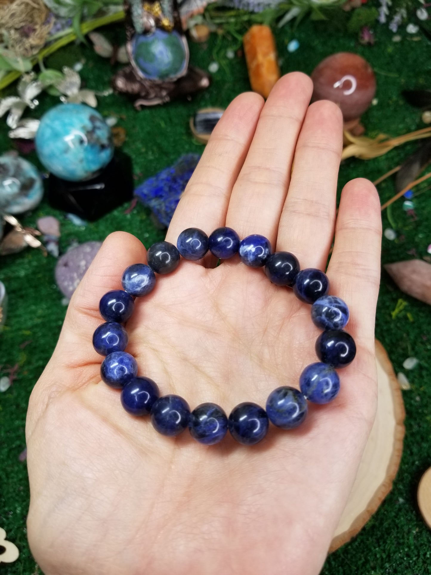 Sodalite Beaded Bracelets (10mm)