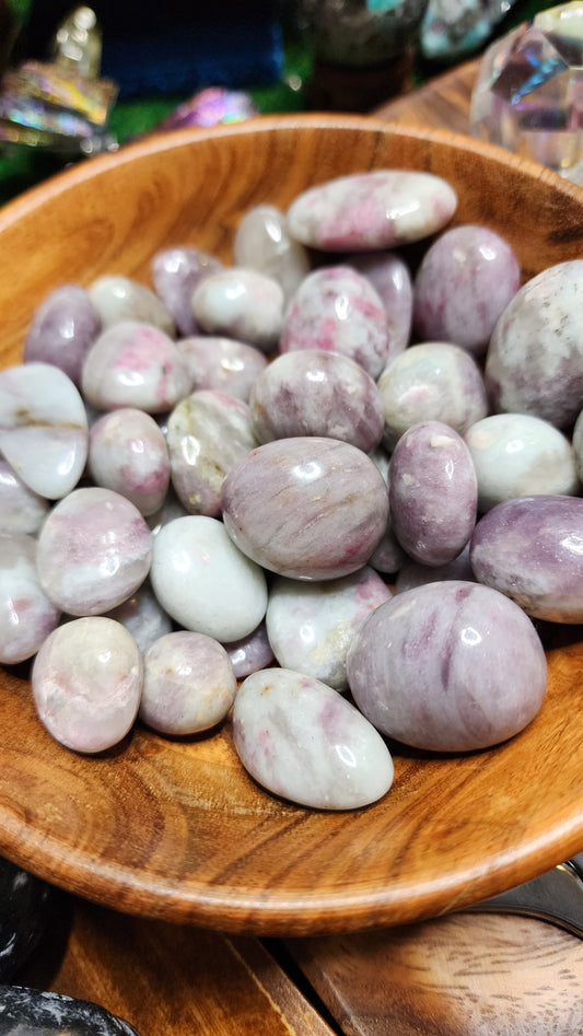 Pink Tourmaline Tumbles