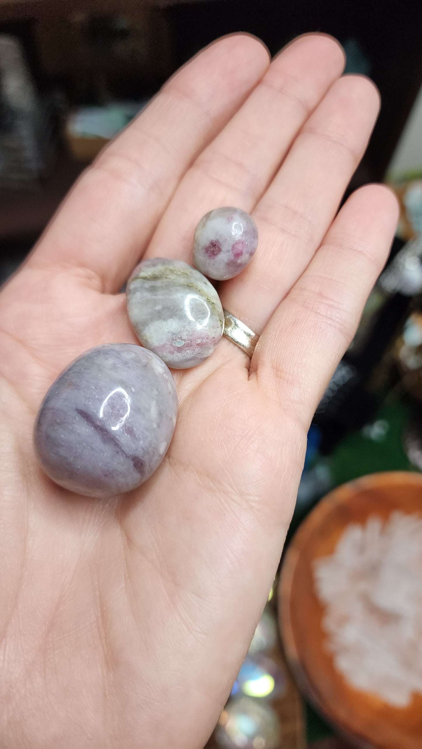 Pink Tourmaline Tumbles