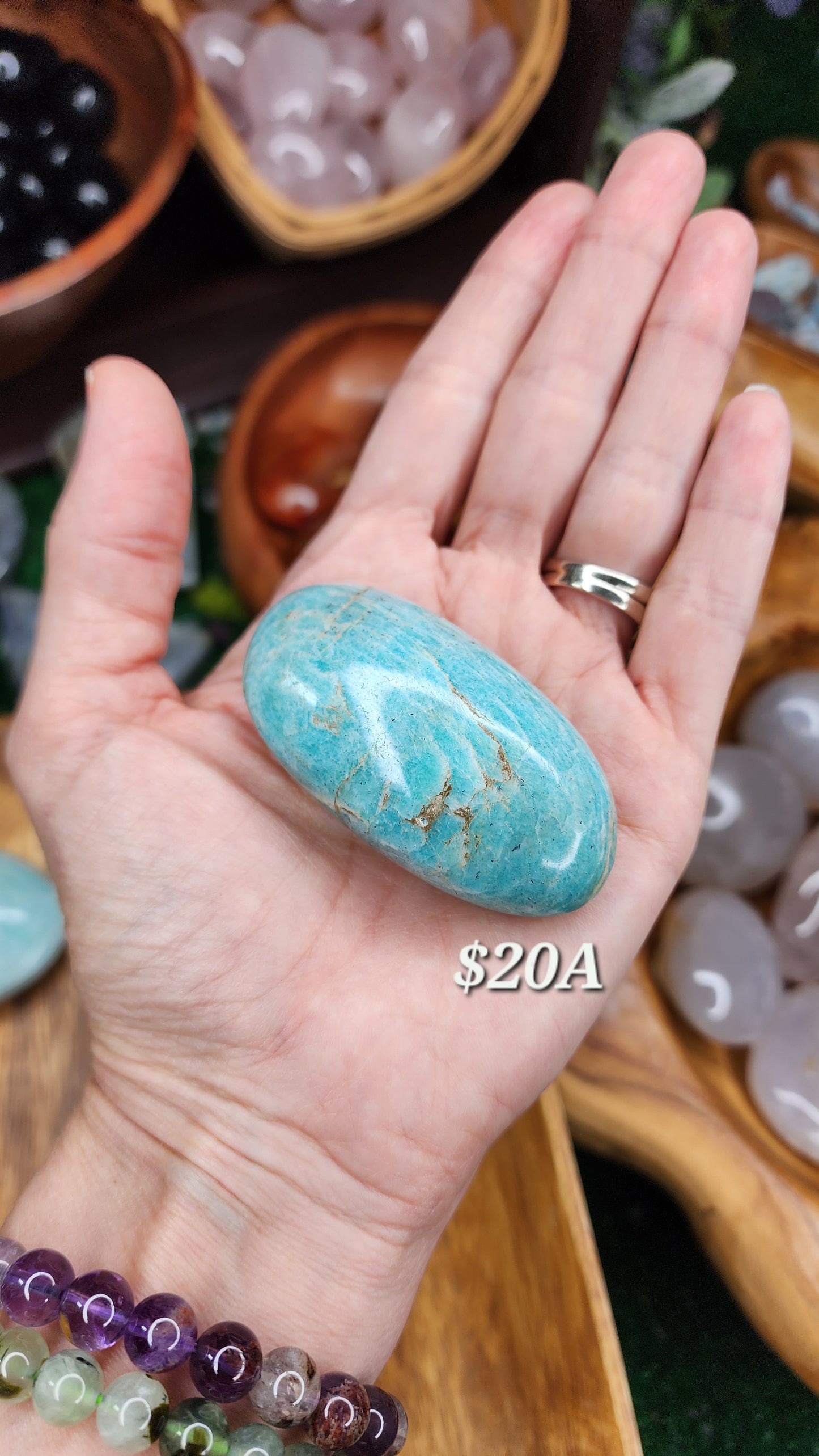 Amazonite Palm Stones 💙