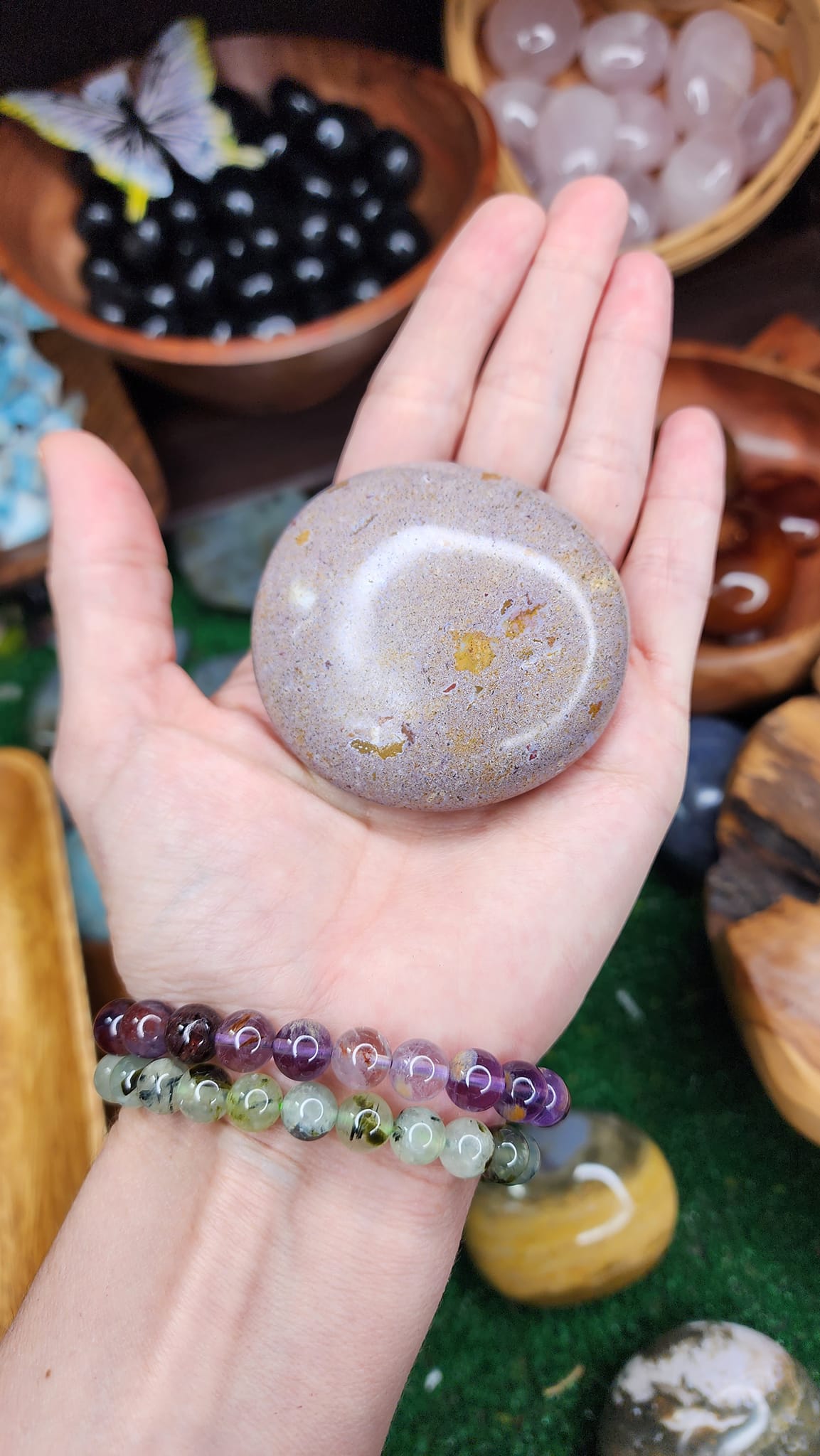 Ocean Jasper Palm Stone (#23)
