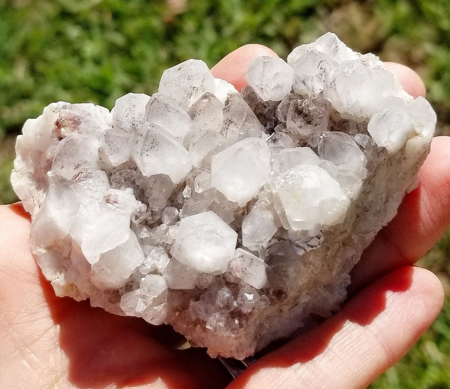 Quartz Clusters w/ Hematite inclusions