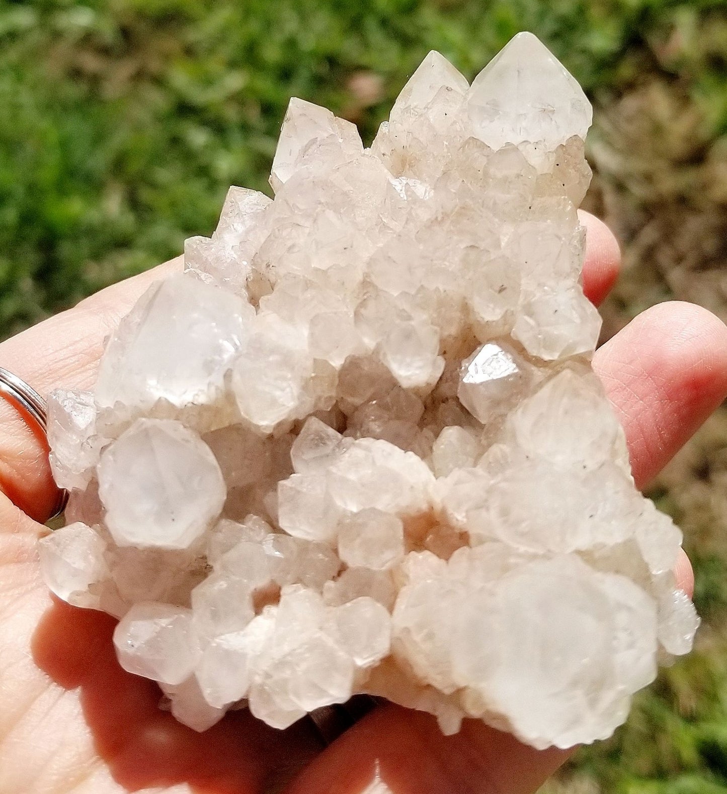 Quartz Clusters w/ Hematite inclusions