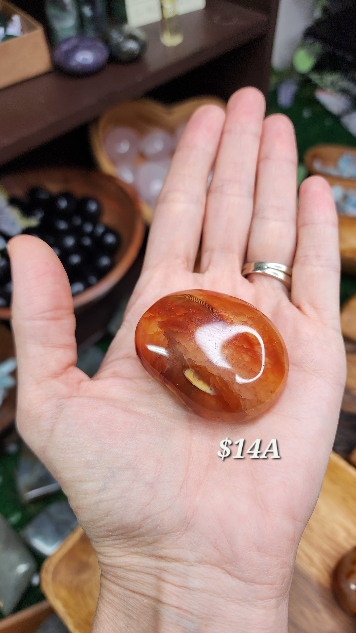 Carnelian Palm Stones 🧡❤️