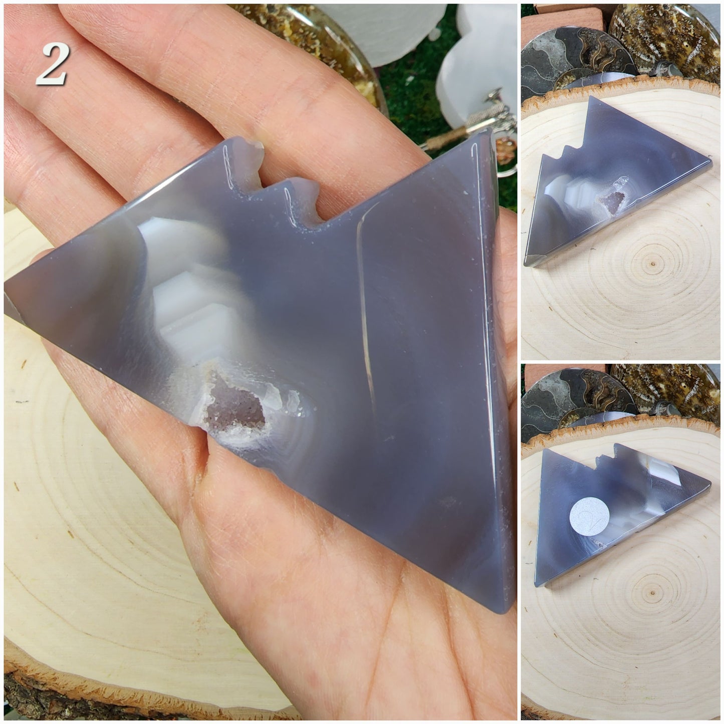 Druzy Agate Mountains