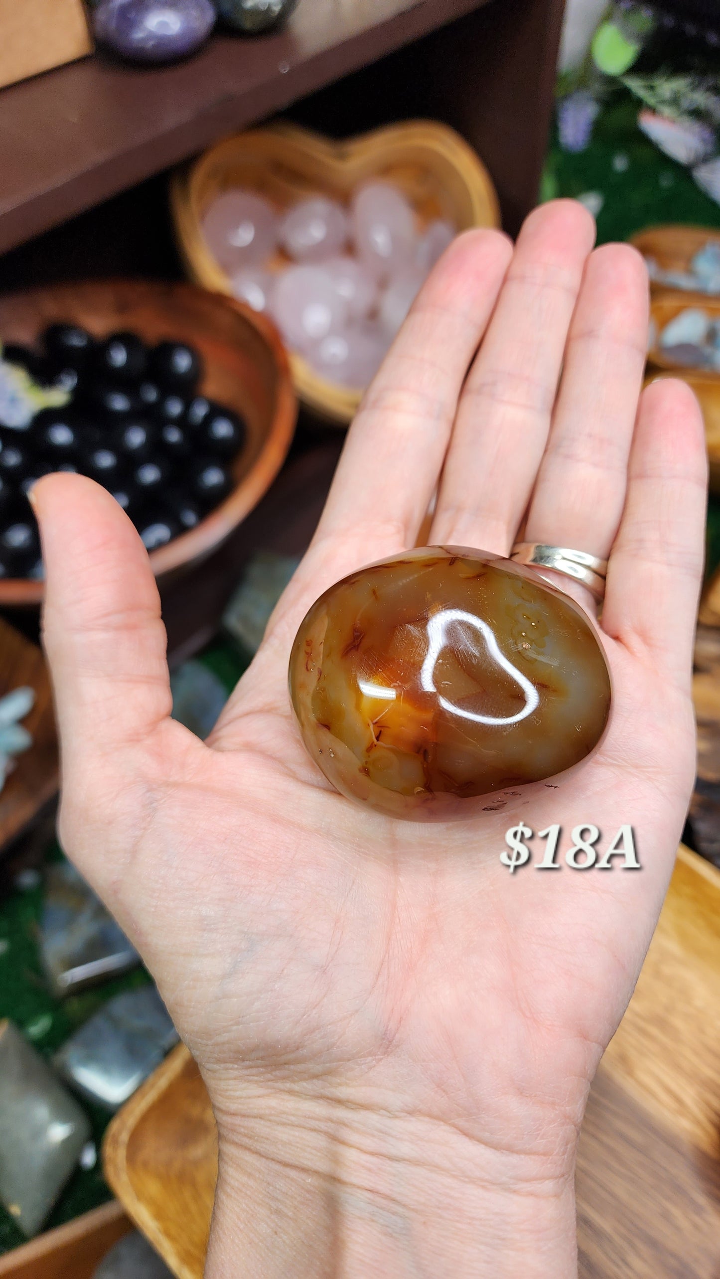 Carnelian Palm Stones 🧡❤️