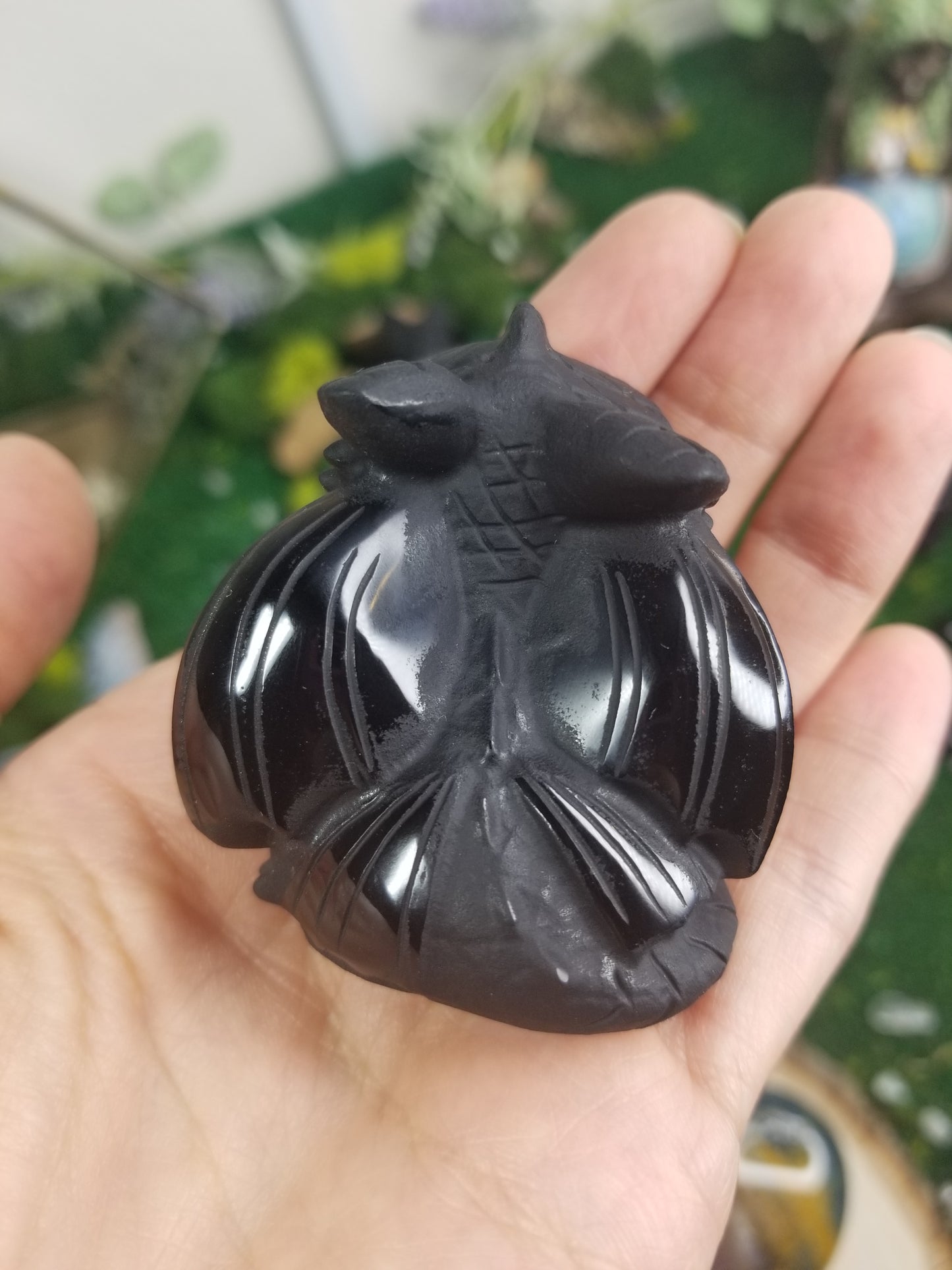 Black Obsidian Toothless Carvings