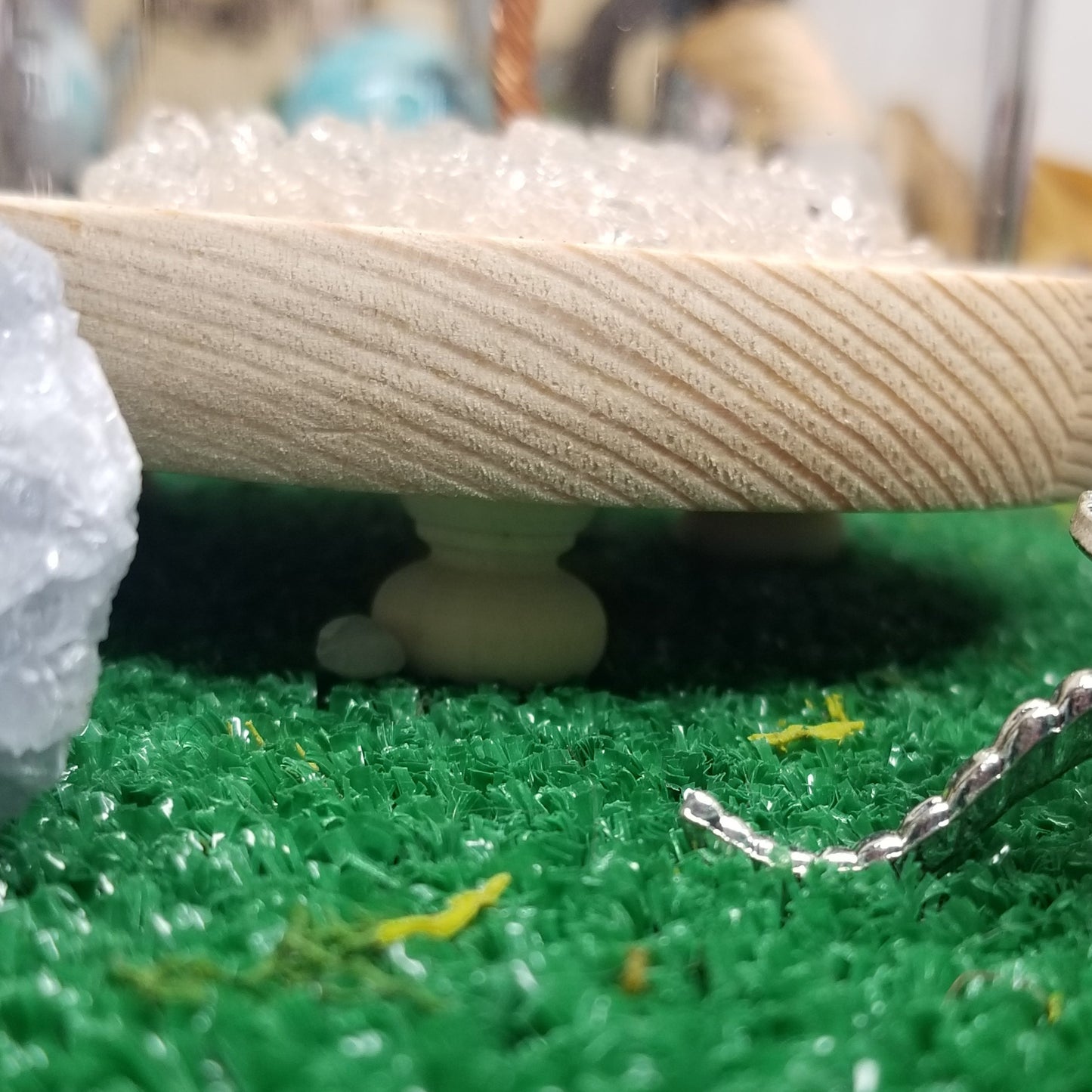 Crystal Trees in Glass Domes