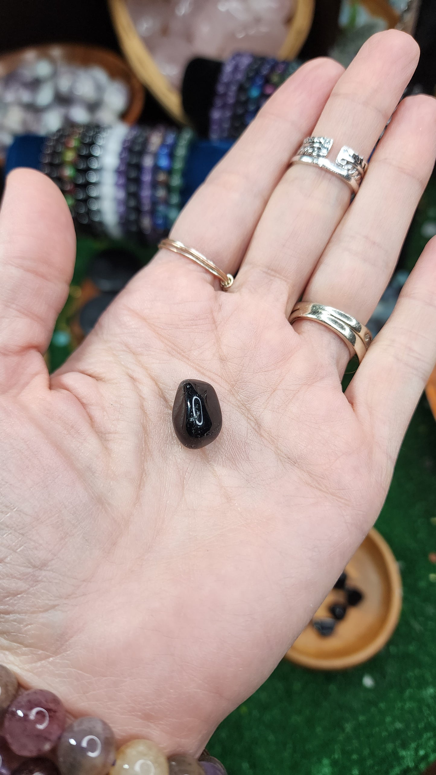 Black Obsidian Tumbles