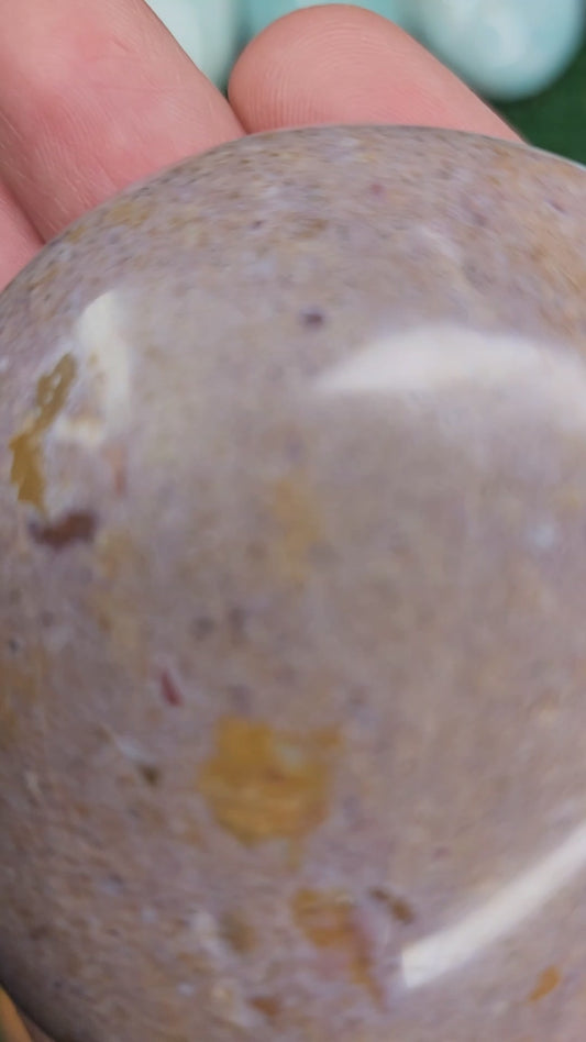 Ocean Jasper Palm Stone (#23)