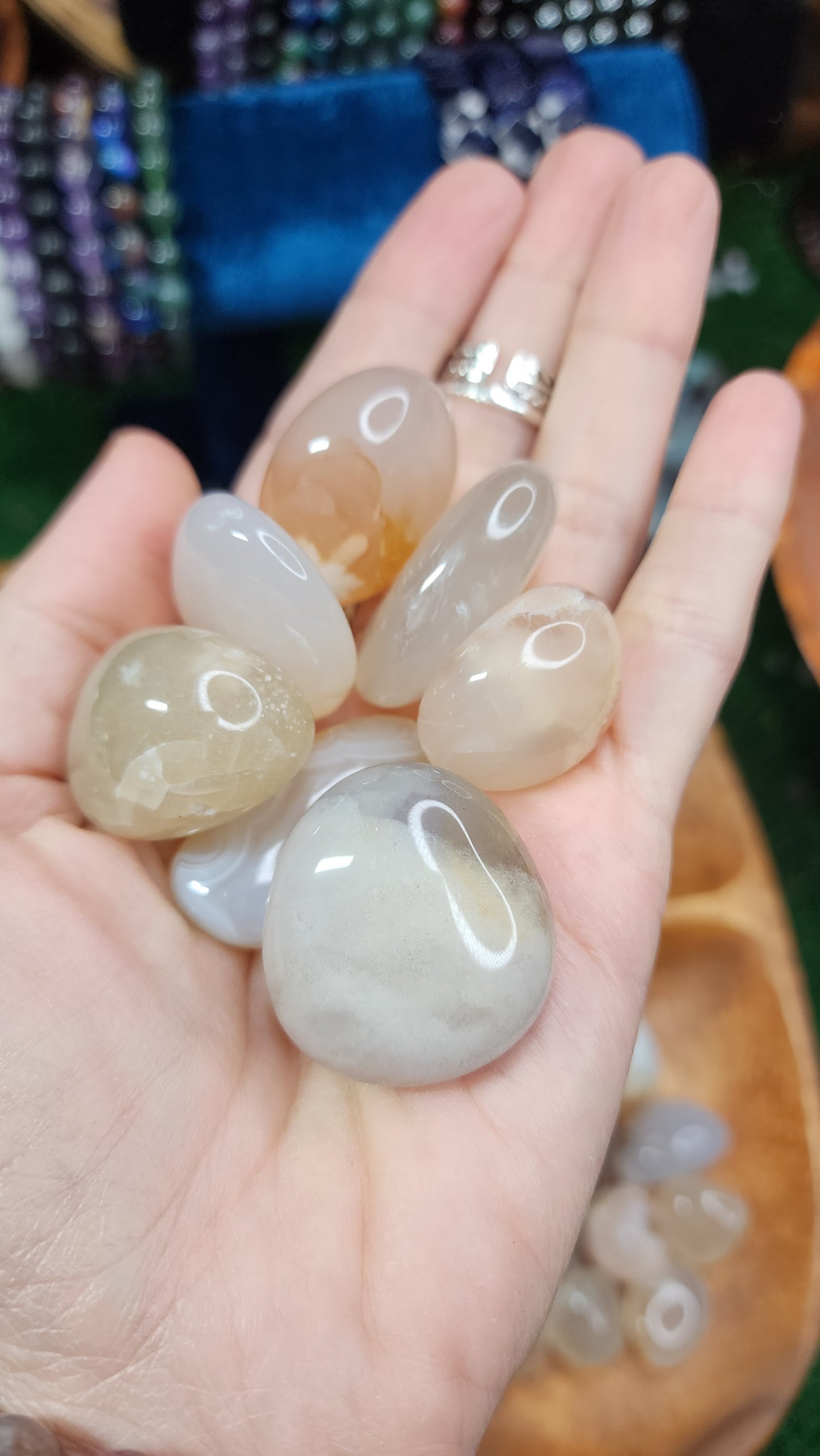 Flower Agate Tumbles