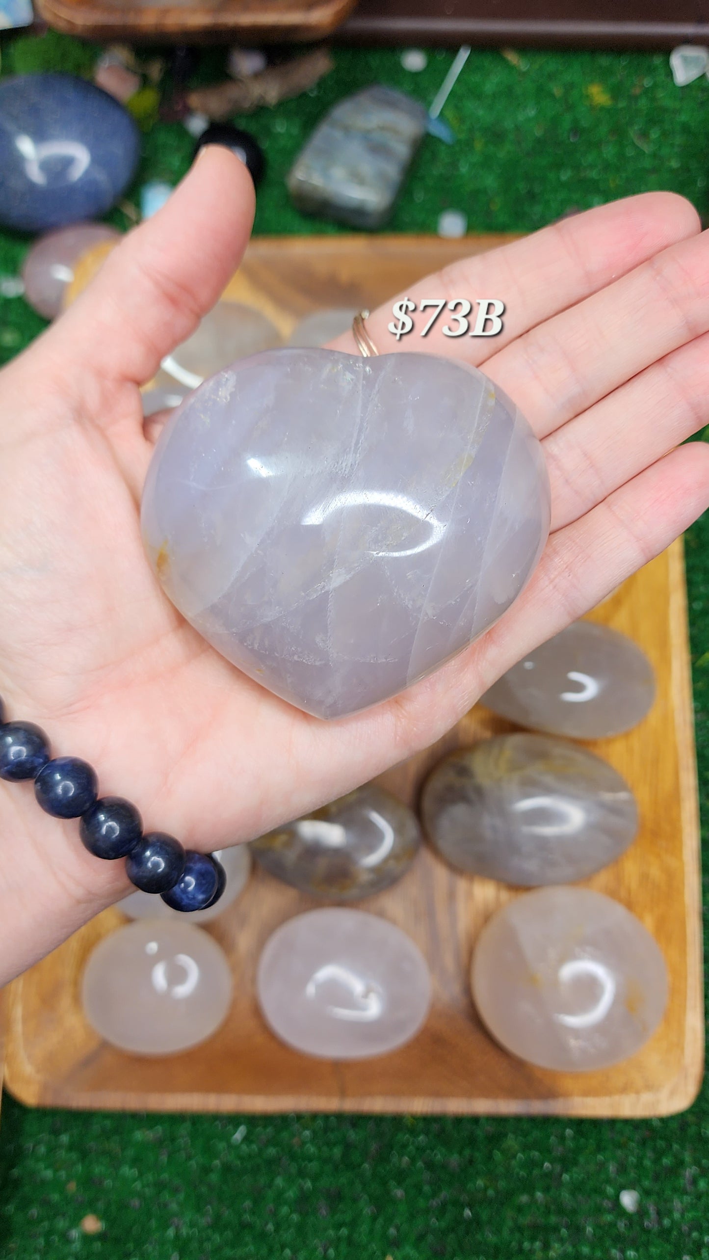 Blue Rose Quartz Hearts 🌹💙