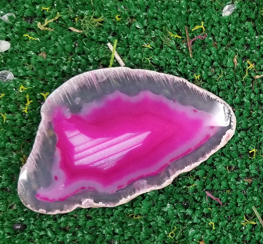 Pink Agate Slice 1