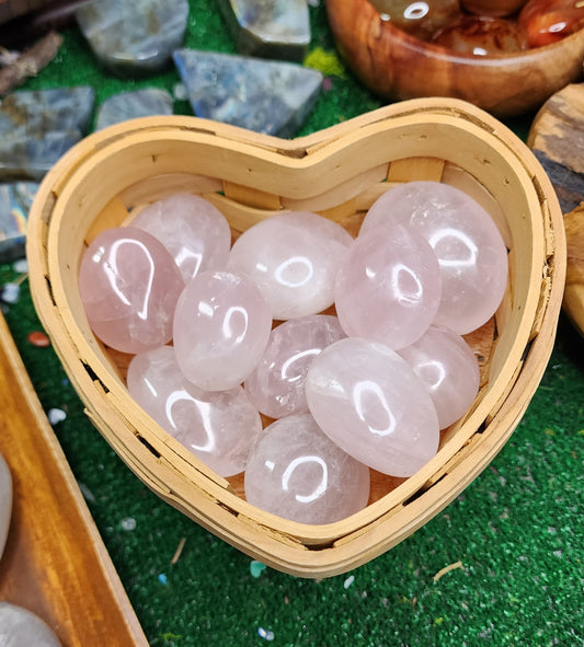 Rose Quartz Palm Stones