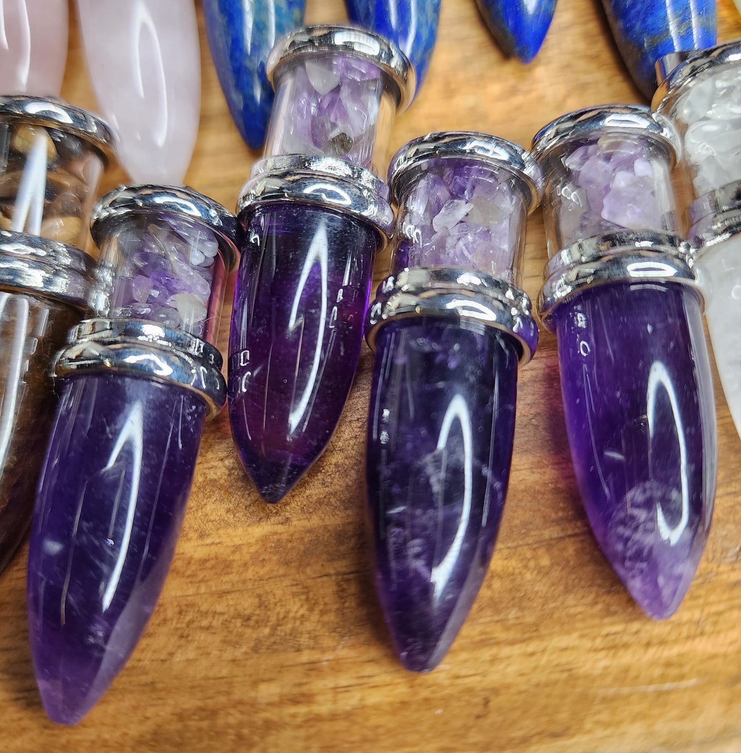 Crystal Bullet Pendants