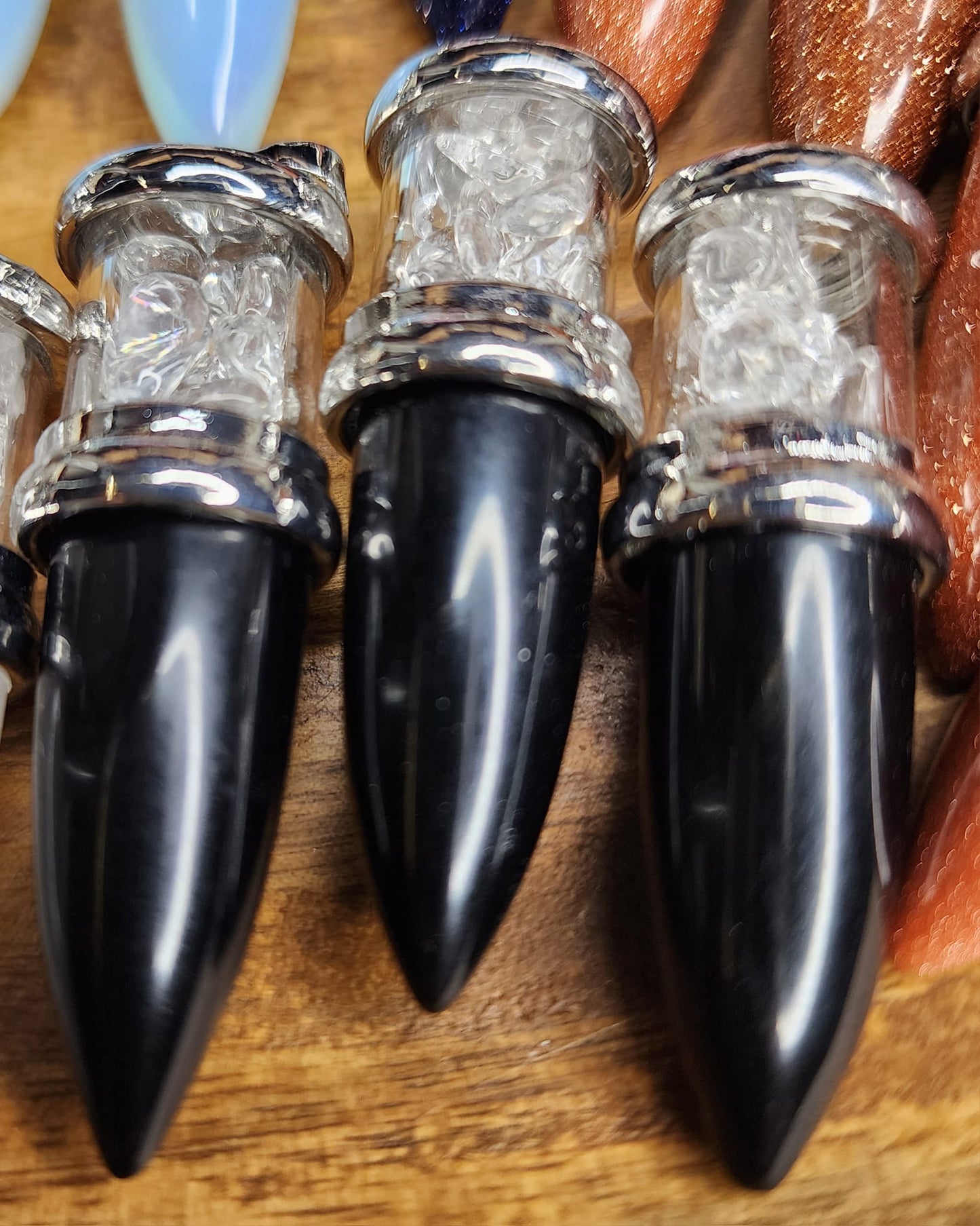 Crystal Bullet Pendants