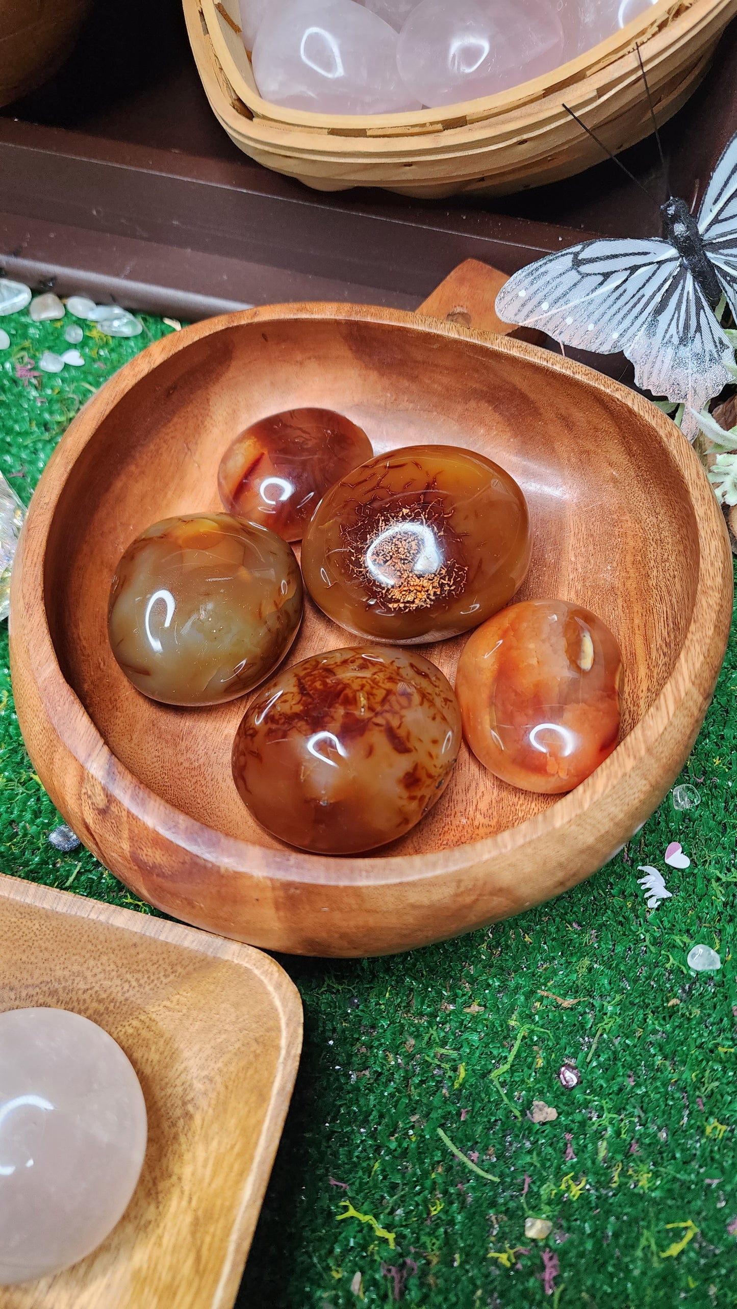 Carnelian Palm Stones 🧡❤️