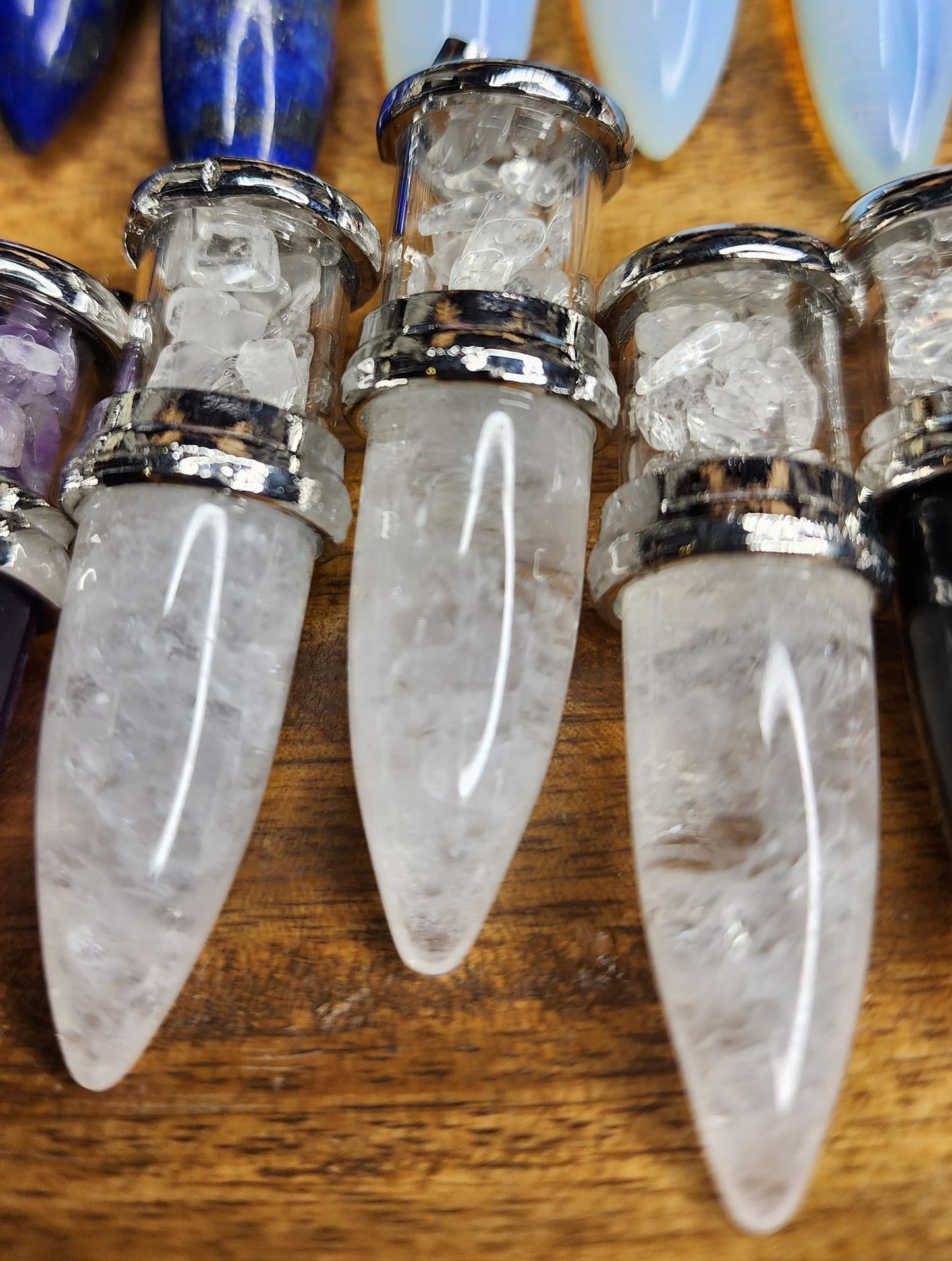 Crystal Bullet Pendants