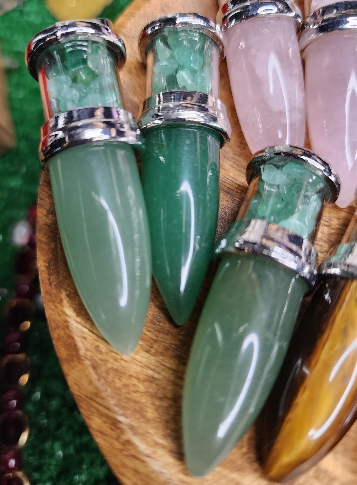 Crystal Bullet Pendants