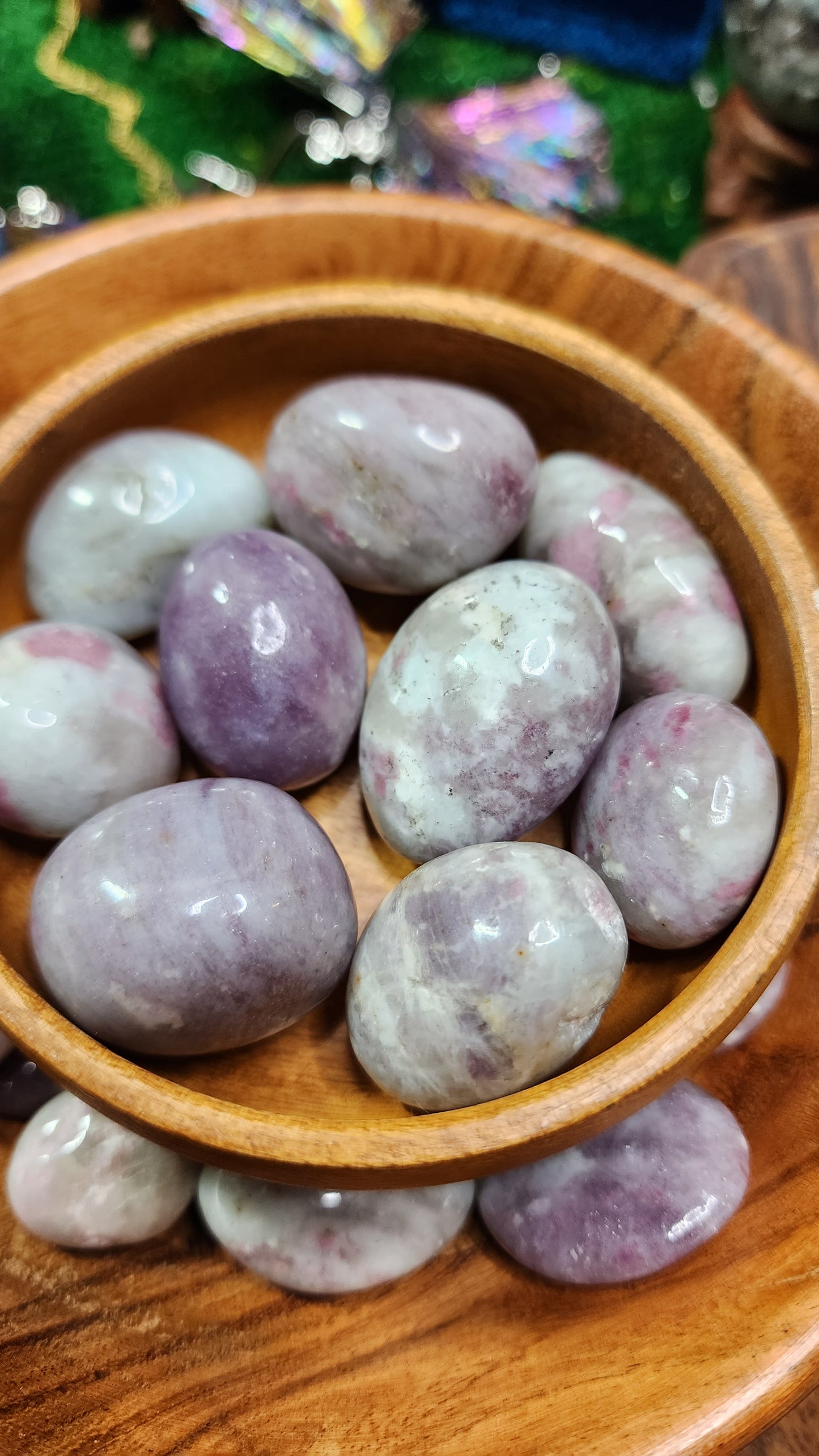 Pink Tourmaline Tumbles