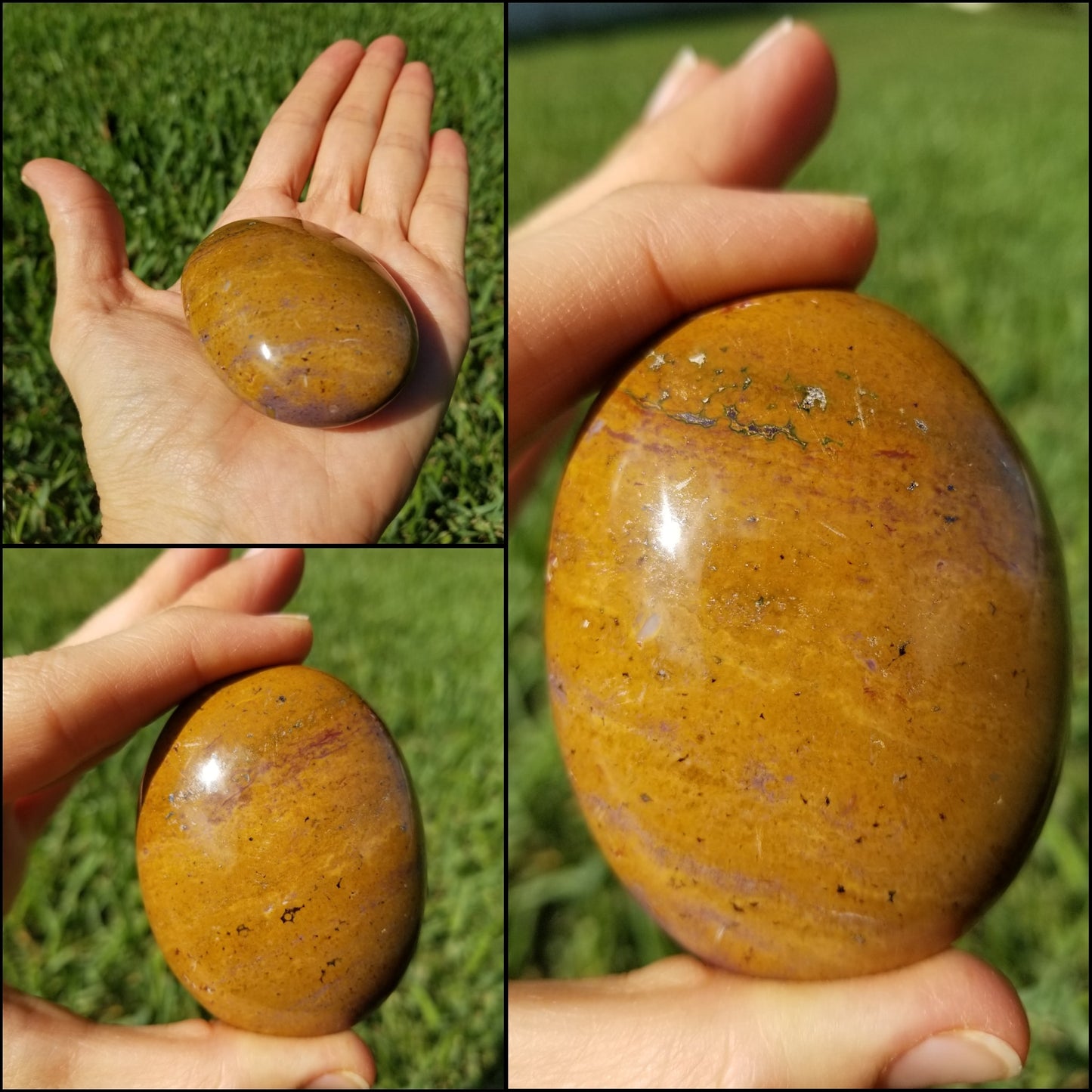 Ocean Jasper Palm Stone (#22)