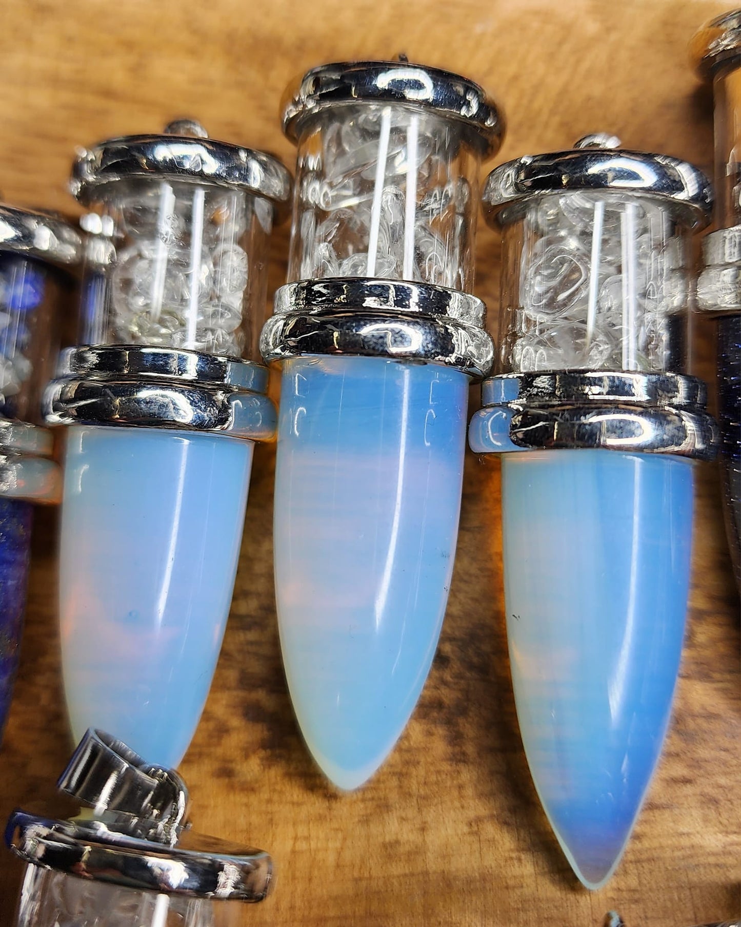 Crystal Bullet Pendants