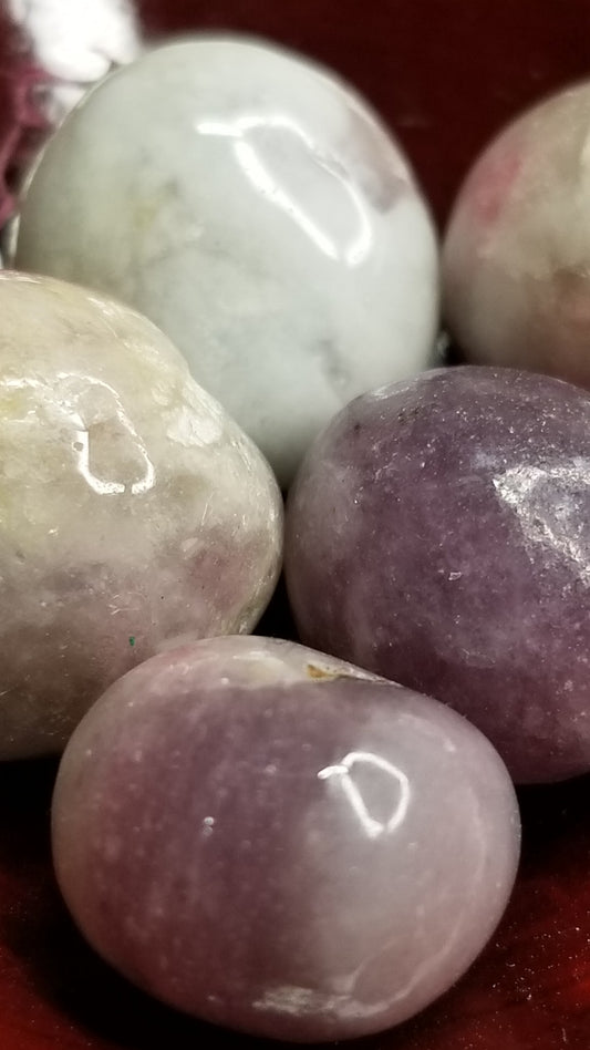 Pink Tourmaline Tumbles