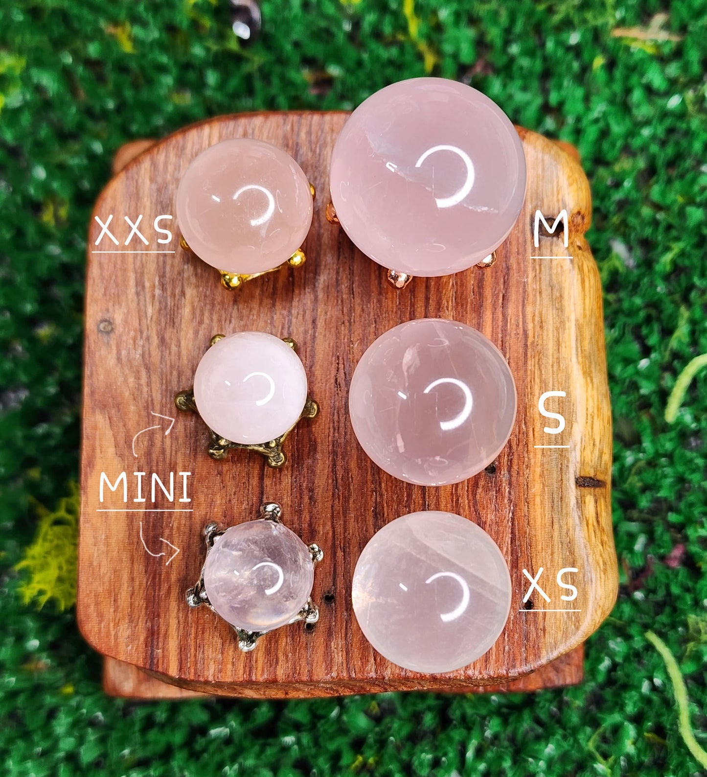 Mini Rose Quartz Spheres