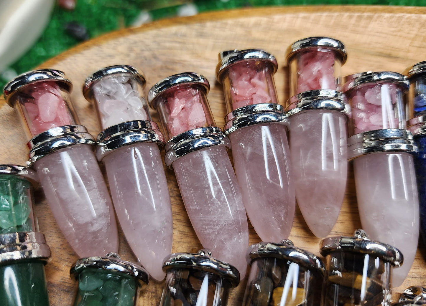 Crystal Bullet Pendants