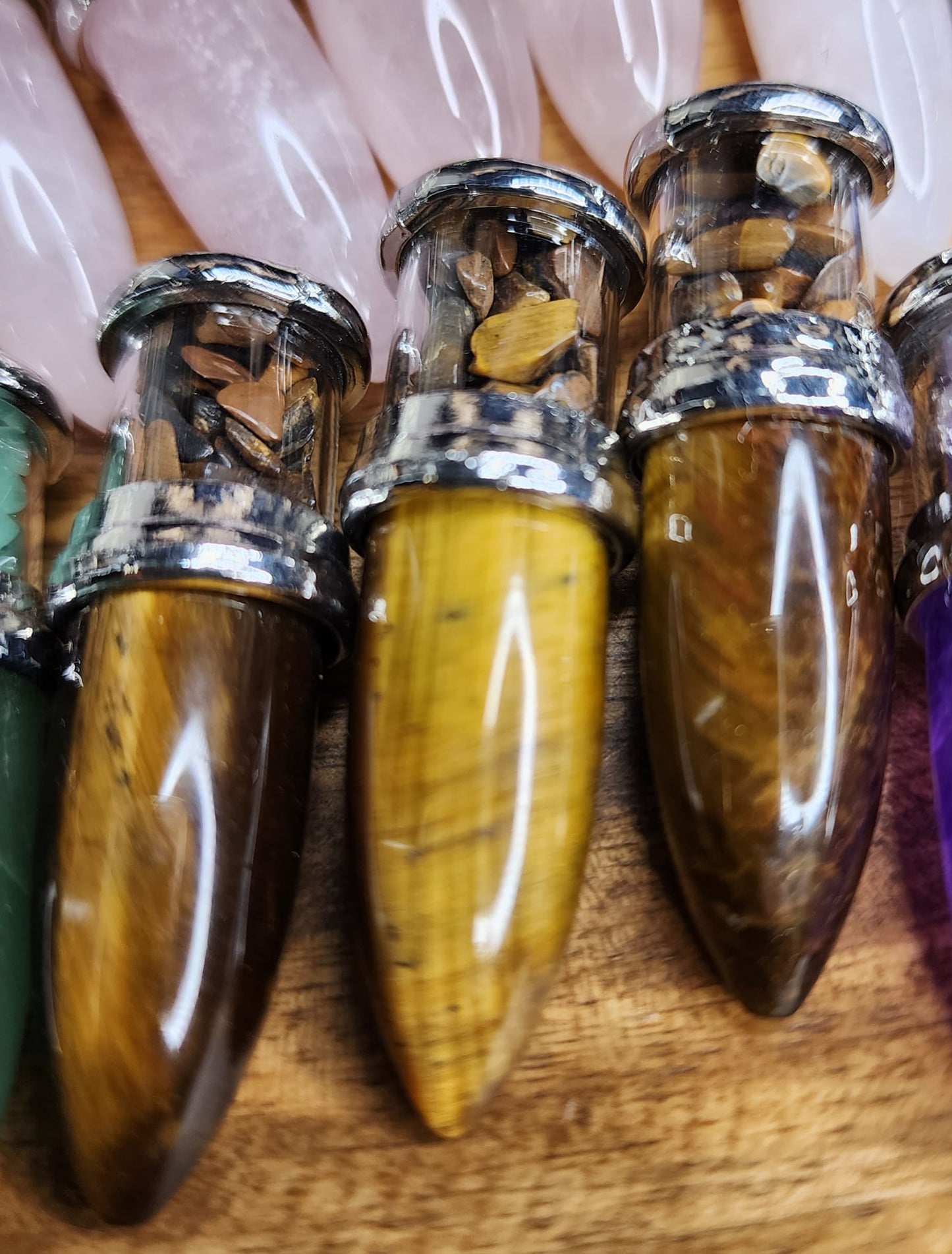 Crystal Bullet Pendants